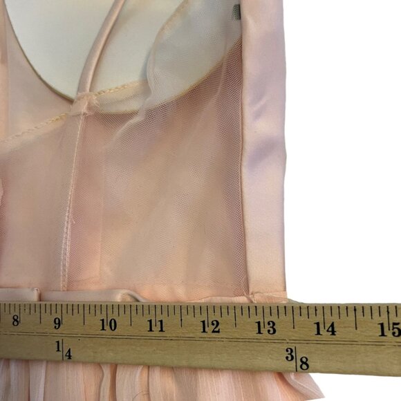 WHITE by Vera Wang Blush Pink Formal Special Occasion Maxi Dress Gown Size 4 - Picture 8 of 10
